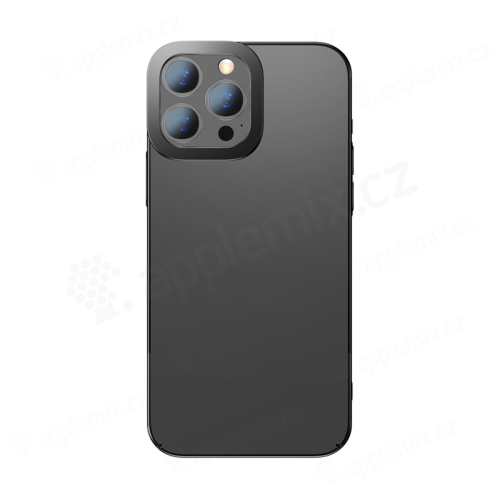 Kryt BASEUS pro Apple iPhone 13 Pro - pokovený - plastový - průhledný / černý
