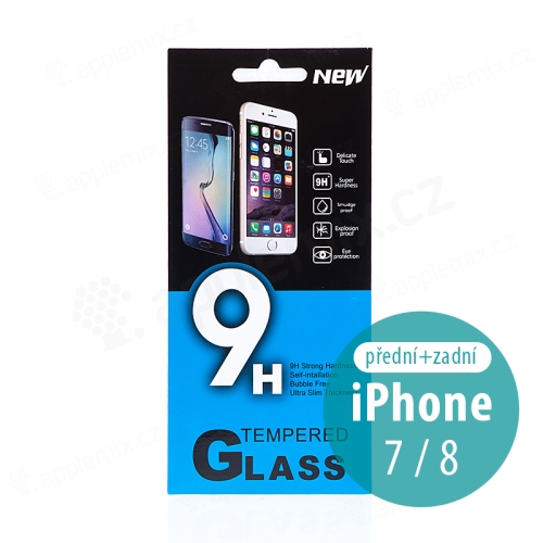 Tvrzené sklo (Tempered Glass) pro Apple iPhone 7 / 8 - na přední a zadní stranu - 0,33mm