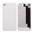 Náhradní zadní kryt (sklo) bez loga pro Apple iPhone 4S - bílý