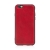 Kryt pre Apple iPhone 6 / 6S - syntetická koža / guma - červený