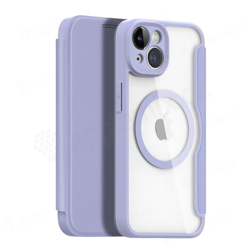 Puzdro DUX DUCIS Skin X pre Apple iPhone 14 - stojan - syntetická koža - fialové