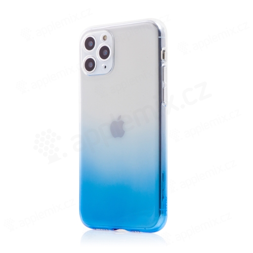 Kryt pre Apple iPhone 11 Pro - farebný prechod - gumový - transparentný / modrý
