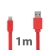 Synchronizační a nabíjecí kabel Lightning pro Apple iPhone / iPad / iPod - noodle style - červený