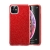 Kryt ESR MakeUP pro Apple iPhone 11 - gumový - se třpytkami - červený