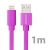 MFI Certifikovaný synchronizační a nabíjecí kabel Lightning YELLOWKNIFE pro Apple iPhone / iPad / iPod - růžový - 1m