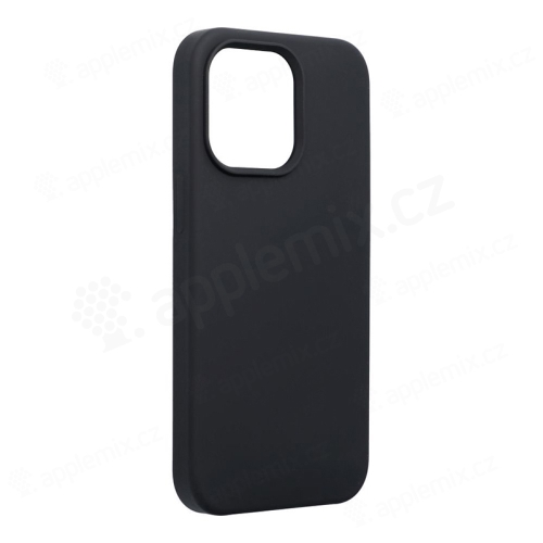 Kryt FORCELL pro Apple iPhone 14 Pro - příjemný na dotek - silikonový - černý