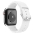 Remienok pre Apple Watch 41 mm / 40 mm / 38 mm - s prúžkami - silikónový - biely
