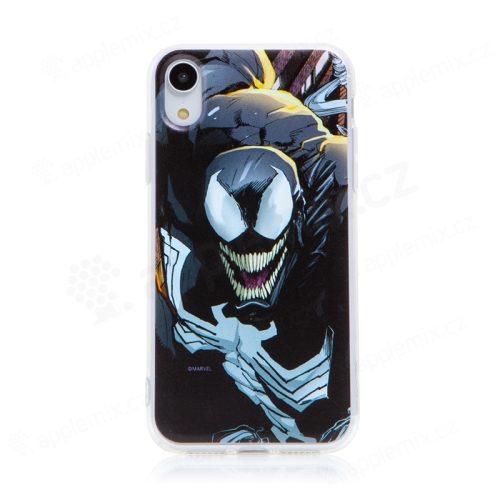 Kryt MARVEL pro Apple iPhone Xr - Venom - gumový - černý