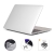ENKAY kryt pre Apple MacBook Pro 16" (2021 - 22) A2485 + kryt klávesnice (EU) + kryty konektorov - biely
