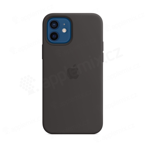 Originální kryt pro Apple iPhone 12 / 12 Pro - silikonový - černý