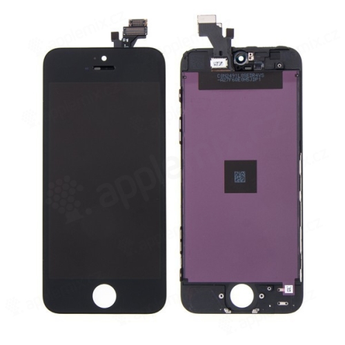 LCD panel + dotykové sklo (digitalizér dotykovej obrazovky) pre Apple iPhone 5 - čierne - kvalita A+