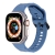 Remienok pre Apple Watch Ultra 49 mm / 45 mm / 44 mm / 42 mm - vlnitý - silikónový - modro-šedý