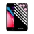Kryt NXE pro Apple iPhone 7 / 8 / SE (2020) / SE (2022) - kroužky a pruhy - sklo / guma - černý / růžový