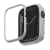 Kryt UNIQ Moduo pre Apple Watch 44 / 45 mm - vymeniteľné rámčeky - plast - sivý / čierny