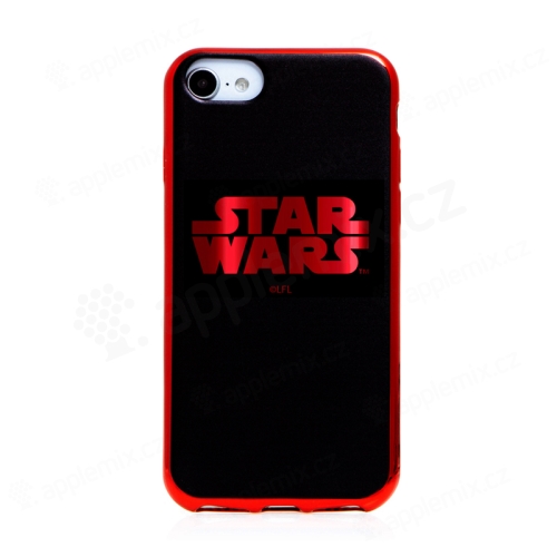 Kryt STAR WARS pro Apple iPhone 6 / 6S - gumový - černý / červený