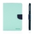 Puzdro Mercury Goospery pre Apple iPad mini / mini 2 / mini 3 so stojanom a priehradkou na dokumenty - tyrkysovo-modré