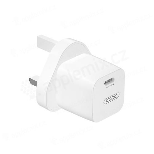 UK napájecí adaptér XO CE01 - USB-C - 20W - bílý
