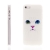 Kryt pro Apple iPhone 5 / 5S / SE - gumový - kočka - bílý