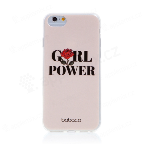 BABACO kryt pre Apple iPhone 6 / 6S - gumový - GIRL POWER