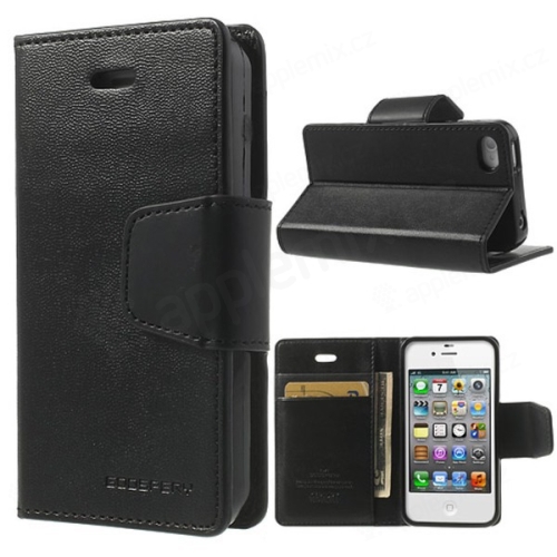 Vyklápěcí pouzdro Mercury Sonata Diary pro Apple iPhone 4 / 4S se stojánkem a prostorem na osobní doklady
