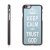 Plasto-kovový kryt pro Apple iPhone 6 / 6S - Keep Calm And Trust God - modro-černý