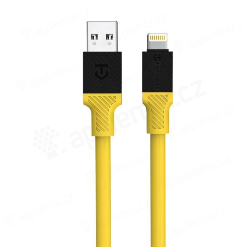Synchronizační a nabíjecí kabel TACTICAL Fat Man - USB-A / Lightning - silný - silikonový - 1m - žlutý