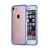 Rámeček / bumper pro Apple iPhone 7 / 8 - guma / plast - průhledný / modrý