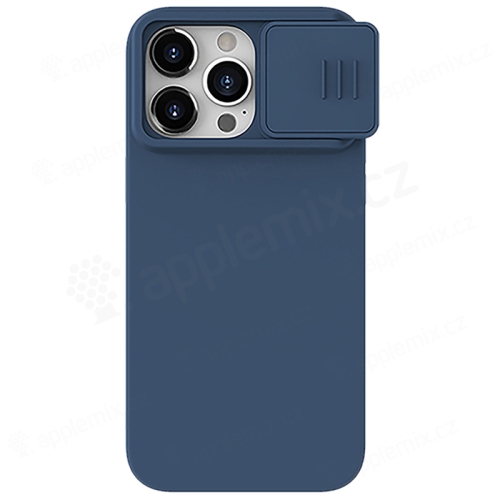 NILLKIN CamShield pre Apple iPhone 15 Pro Max - Kryt fotoaparátu - Silikónový - Tmavomodrý