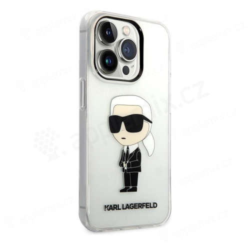 Kryt KARL LAGERFELD Ikonik NFT pro Apple iPhone 14 Pro Max - plastový / gumový - průhledný