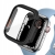 Rámeček / tvrzené sklo TECH PROTECT pro Apple Watch 4 / 5 / 6 / SE 44mm - černý / oranžový