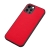 Kryt SULADA pro Apple iPhone 12 / 12 Pro - podpora MagSafe - umělá kůže - červený