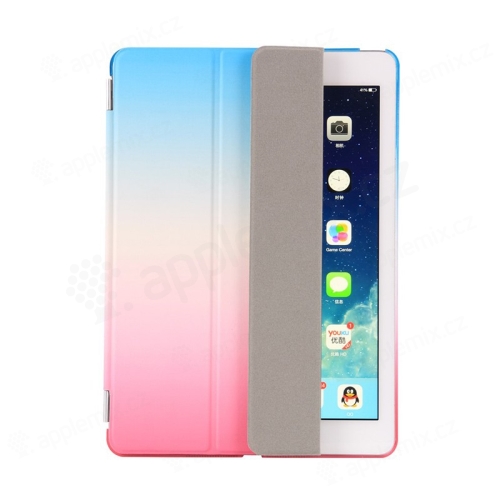 Pouzdro / kryt pro Apple iPad 9,7 (2017-2018) - odnímatelný Smart Cover - stojánek - plastové - růžové / modré