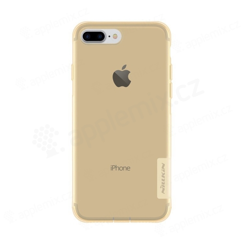 Kryt Nillkin pro Apple iPhone 7 Plus / 8 Plus gumový protiskluzový / antiprachová záslepka - zlatý