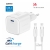 SWISSTEN nabíjacia súprava 2v1 pre Apple iPhone / iPad - 35 W + kábel USB-C / USB-C - 1,2 m - biela