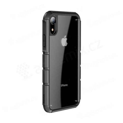 Kryt BASEUS pre Apple iPhone Xr - nádržka - plast / guma - priehľadný / čierny
