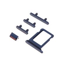Rámeček / šuplík na Nano SIM + boční tlačítka pro Apple iPhone 12 mini - modrý - kvalita A+