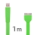 Plochý synchronizační a nabíjecí USB kabel pro Apple iPhone / iPad / iPod - zelený