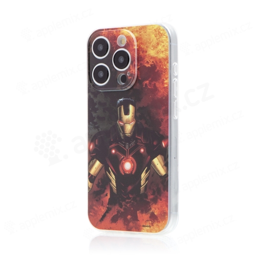 Kryt MARVEL pre Apple iPhone 15 Pro - Iron Man - gumový