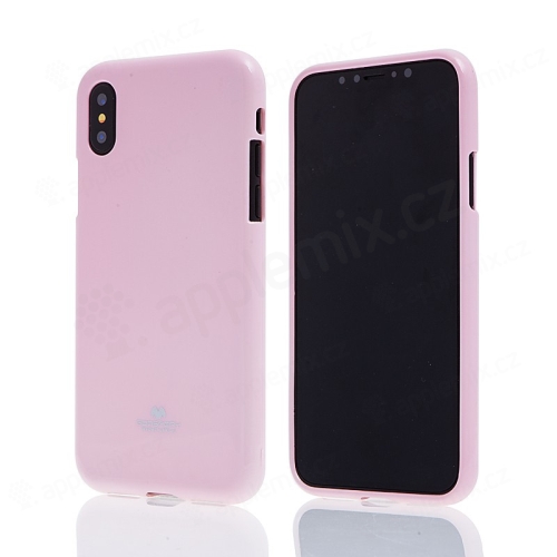MERCURY Jelly Case pre Apple iPhone X - gumové - ružové - matné