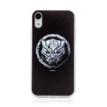 Kryt MARVEL pro Apple iPhone Xr  - Black Panther - gumový - černý