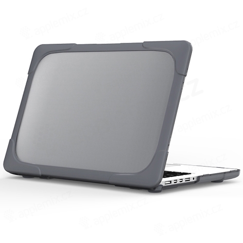 Kryt / puzdro pre Apple MacBook Pro 13" (A1502 / A1425) - plastové / gumové - odolné - sivé
