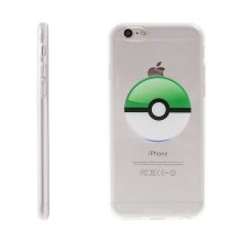 Kryt pro Apple iPhone 6 Plus / 6S Plus gumový - Pokemon Go / Pokeball - zelený