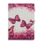 Puzdro / kryt pre Apple iPad 10,2" (2019 - 2021) - umelá koža / guma - ružové / motýle a kvety