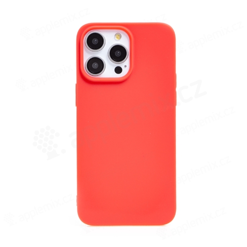 Kryt pre Apple iPhone 15 Pro Max - gumový - červený