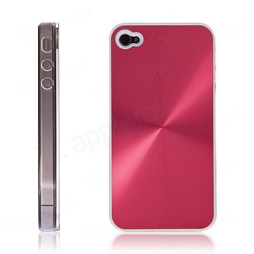 Ochranný kryt / pouzdro pro Apple iPhone 4 hliníkový - červený