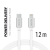 Synchronizační a nabíjecí kabel SWISSTEN - USB-C - Lightning pro Apple zařízení - tkanička - bílý - 1,2m