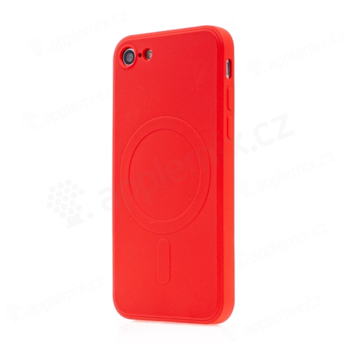 Kryt pre Apple iPhone 7 / 8 / SE 2020 / SE 2022 - Podpora MagSafe - silikónový - červený