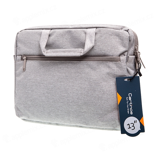 Taška CARTINOE Elite pre Apple MacBook Pro / Air 13"- 4 vrecká - textilná - svetlo šedá
