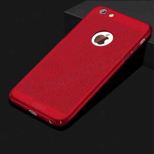 Kryt MOFi pro Apple iPhone 6 / 6S - perforovaný / s otvory - plastový - červený