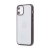 Kryt FORCELL Electro Matt pro Apple iPhone 12 mini - gumový - průhledný / černý